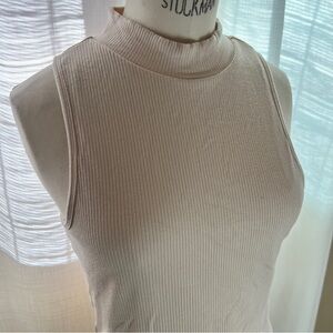 Klassy Network Beige Tank Top